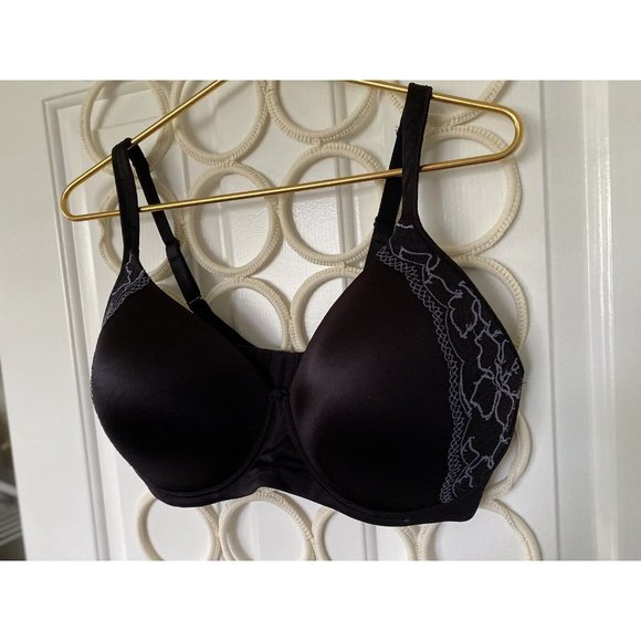 Bali‎ Womens 40DD Black Lace Wirefree Bra 6546 Smooth U Lace  Convertible NWOT - Picture 12 of 16